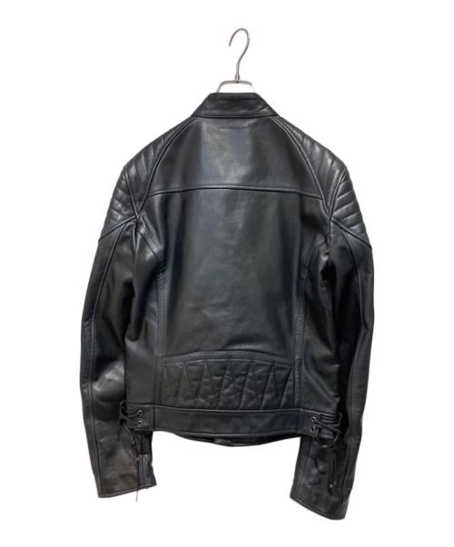 DIESEL Black Gold（ディーゼル ブラック ゴールド）DIESEL BLACK GOLD (ディーゼル ブラック ゴールド) レザージャケット ブラック サイズ:48の古着・服飾アイテム