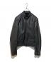 DIESEL BLACK GOLD（ディーゼル ブラック ゴールド）の古着「レザージャケット」｜ブラック