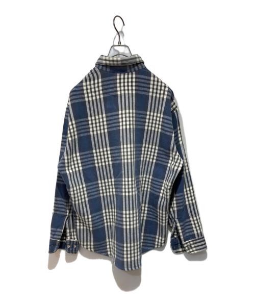 ST JOHN'S BAY（セントジョンズベイ）ST JOHN'S BAY (セントジョンズベイ) ヘビネルシャツ ブルー×ホワイト サイズ:Lの古着・服飾アイテム