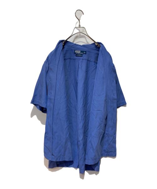 POLO RALPH LAUREN（ポロ・ラルフローレン）POLO RALPH LAUREN (ポロ・ラルフローレン) オープンカラーシャツ ブルー サイズ:Ｌの古着・服飾アイテム