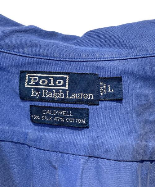 POLO RALPH LAUREN（ポロ・ラルフローレン）POLO RALPH LAUREN (ポロ・ラルフローレン) オープンカラーシャツ ブルー サイズ:Ｌの古着・服飾アイテム