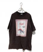 WEBERウェーバー）の古着「プリントTシャツ」｜ブラウン