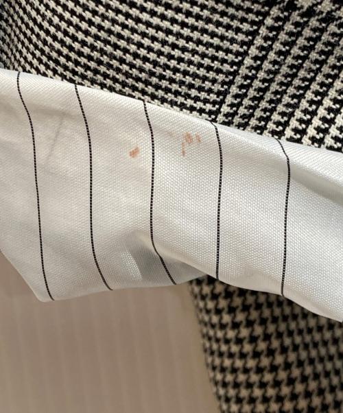 CMMN SWDN（コモンスウェーデン）CMMN SWDN (コモンスウェーデン) 3Bグレンチェックジャケット ブラック×ホワイト サイズ:48の古着・服飾アイテム