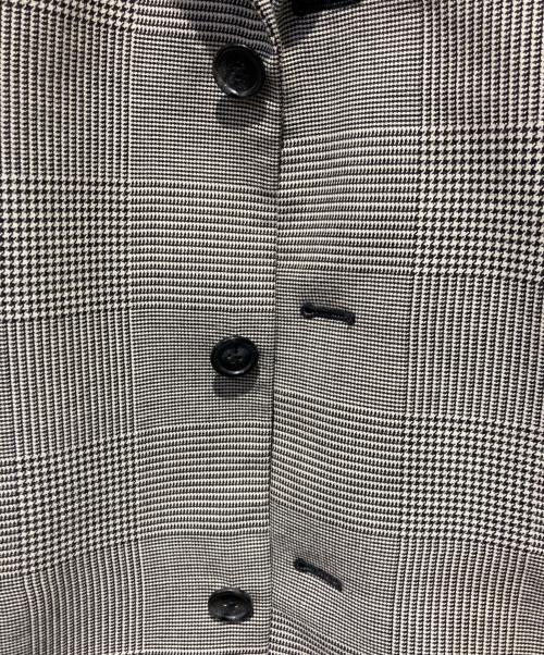 CMMN SWDN（コモンスウェーデン）CMMN SWDN (コモンスウェーデン) 3Bグレンチェックジャケット ブラック×ホワイト サイズ:48の古着・服飾アイテム