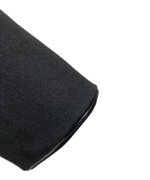 THESOLE（ザソール）THESOLE (ザソール) MICHAEL キャンバスレザー ワンハンドバッグ ブラックの古着・服飾アイテム