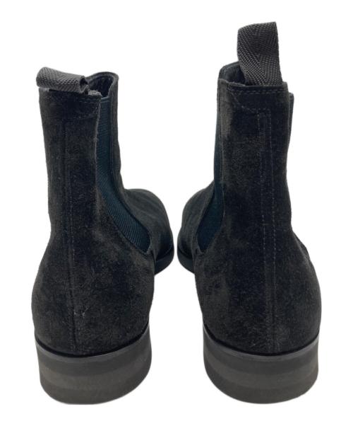 W.H（ダブルエイチ）W.H (ダブルエイチ) スエードサイドゴアブーツ ブラック サイズ:SIZE8の古着・服飾アイテム