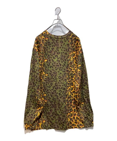 SUPREME（シュプリーム）Supreme (シュプリーム) 24FW Small Box L/S Tee Cheetah イエロー×グリーン サイズ:XLの古着・服飾アイテム