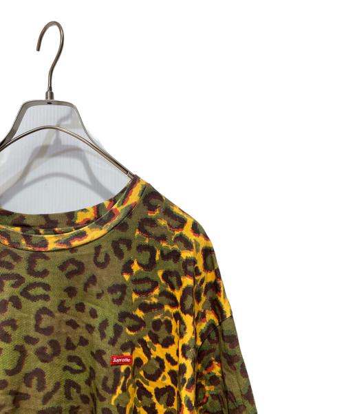 SUPREME（シュプリーム）Supreme (シュプリーム) 24FW Small Box L/S Tee Cheetah イエロー×グリーン サイズ:XLの古着・服飾アイテム