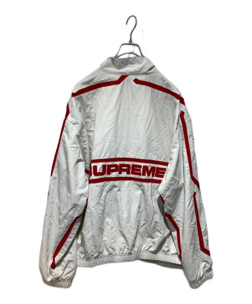 SUPREME（シュプリーム）Supreme (シュプリーム) Inset Link Track Jacket ホワイト×レッド サイズ:Ｌの古着・服飾アイテム