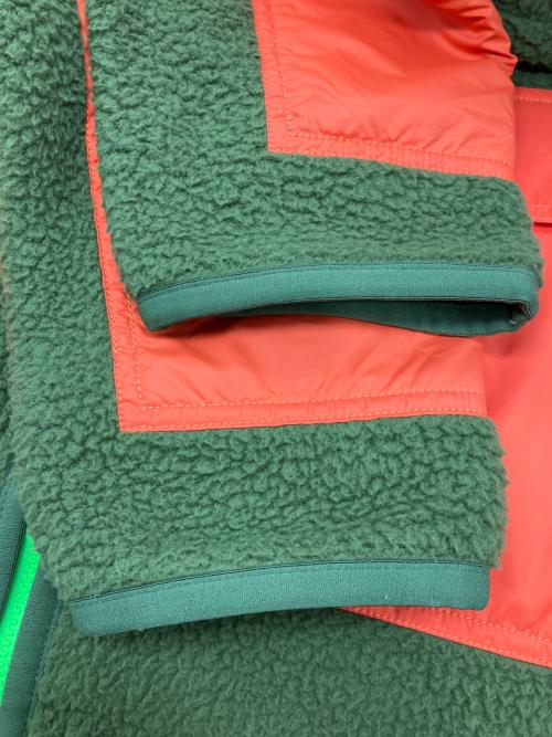 NIKE（ナイキ）NIKE (ナイキ) 切替フリースジャケット オリーブ×オレンジ サイズ:XLの古着・服飾アイテム