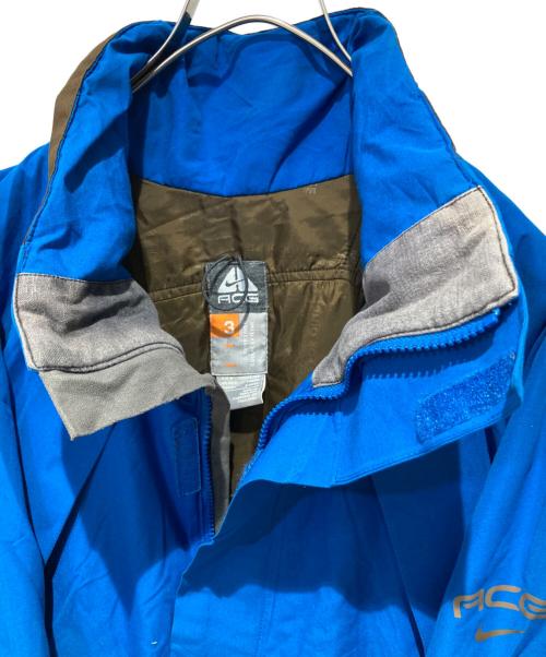 NIKE ACG（ナイキエーシージー）NIKE ACG (ナイキエーシージー) スタンドカラージャケット ブルー×ブラウン サイズ:Mの古着・服飾アイテム