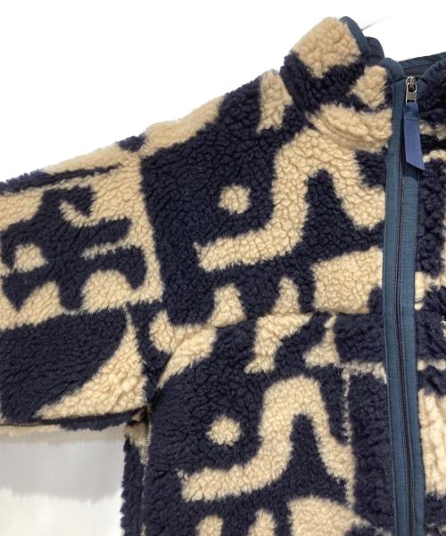 Patagonia（パタゴニア）Patagonia (パタゴニア) Natural Blend Retro Cardigan ベージュ×ネイビー サイズ:Mの古着・服飾アイテム