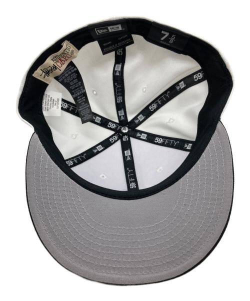 stussy（ステューシー）stussy (ステューシー) New Era (ニューエラ) ロゴキャップ ホワイトの古着・服飾アイテム