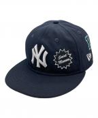 New Era×SAINT MICHAELニューエラ×セントマイケル）の古着「SNAPBACK NY YANKEES CAP」｜ネイビー