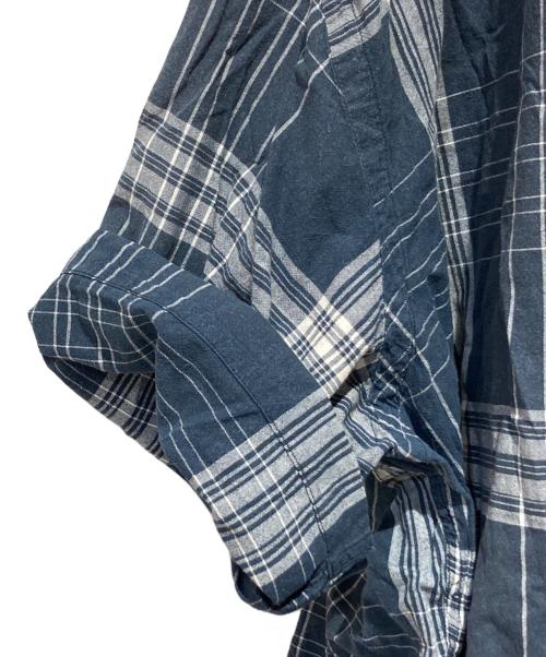 POLO RALPH LAUREN（ポロ・ラルフローレン）POLO RALPH LAUREN (ポロ・ラルフローレン) 90’s CALDWELL オープンカラーシャツ ネイビー×ホワイト サイズ:XLの古着・服飾アイテム