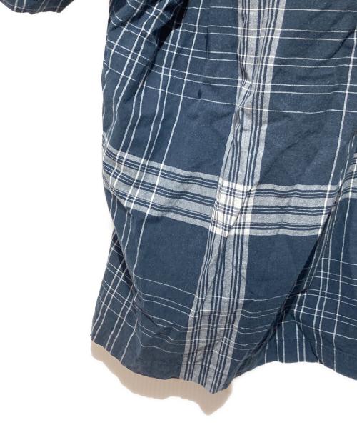 POLO RALPH LAUREN（ポロ・ラルフローレン）POLO RALPH LAUREN (ポロ・ラルフローレン) 90’s CALDWELL オープンカラーシャツ ネイビー×ホワイト サイズ:XLの古着・服飾アイテム