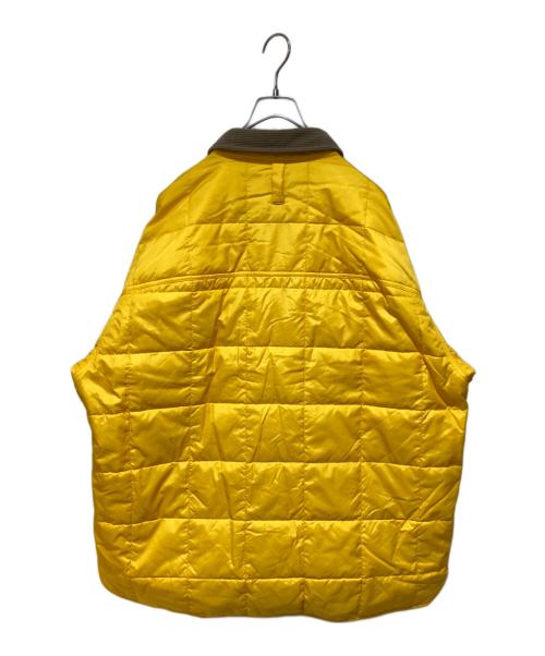 PWA（プア）PWA (プア) QUILTED PUFFY SHIRT イエロー×グレー サイズ:XLの古着・服飾アイテム