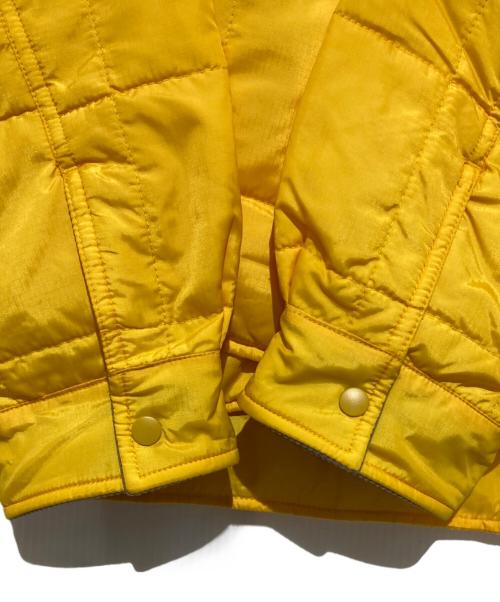PWA（プア）PWA (プア) QUILTED PUFFY SHIRT イエロー×グレー サイズ:XLの古着・服飾アイテム