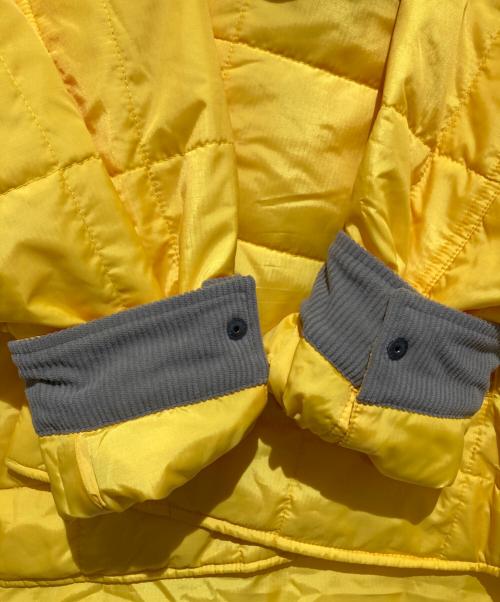 PWA（プア）PWA (プア) QUILTED PUFFY SHIRT イエロー×グレー サイズ:XLの古着・服飾アイテム