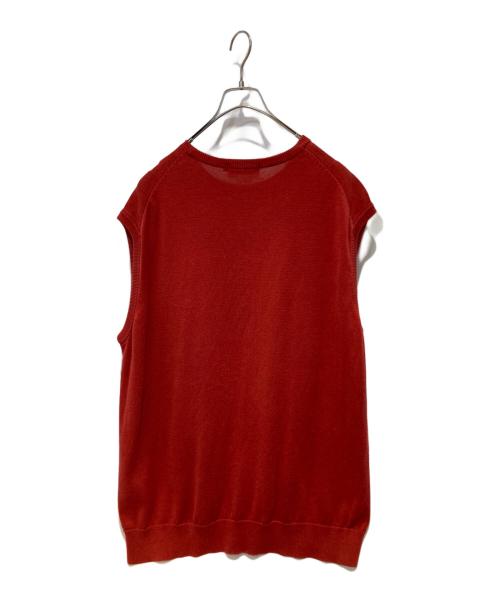 Graphpaper（グラフペーパー）Graphpaper (グラフペーパー) ニットベスト レッド サイズ:2の古着・服飾アイテム