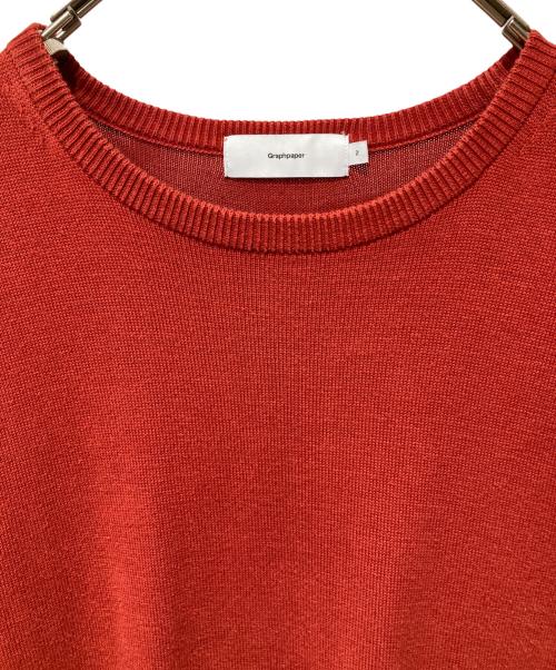 Graphpaper（グラフペーパー）Graphpaper (グラフペーパー) ニットベスト レッド サイズ:2の古着・服飾アイテム