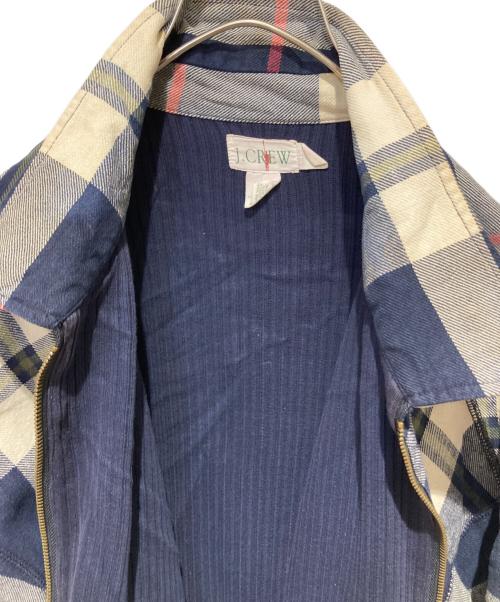 J.CREW（ジェイクルー）J.CREW (ジェイクルー) 90’s チェックスイングトップ ネイビー×ホワイト サイズ:XLの古着・服飾アイテム