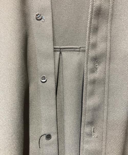 Graphpaper（グラフペーパー）Graphpaper (グラフペーパー) STRETCH KERSEY LONG YOKE SLEEVE SHIRT グレー サイズ:FREEの古着・服飾アイテム