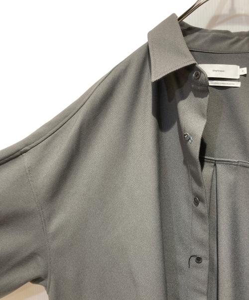 Graphpaper（グラフペーパー）Graphpaper (グラフペーパー) STRETCH KERSEY LONG YOKE SLEEVE SHIRT グレー サイズ:FREEの古着・服飾アイテム