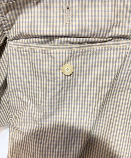 AURALEE（オーラリー）AURALEE (オーラリー) FINX WEATHER CLOTH CHECK COAT ベージュ×グレー サイズ:4の古着・服飾アイテム