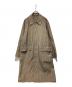 AURALEE（オーラリー）の古着「FINX WEATHER CLOTH CHECK COAT」｜ベージュ×グレー