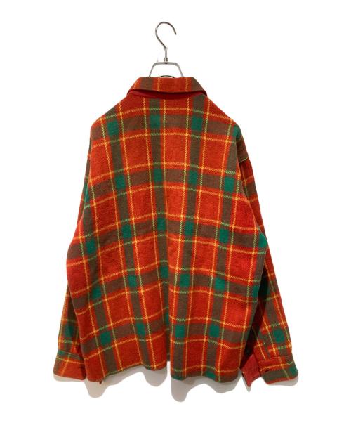 GWG（ジーダブリュジー）GWG (ジーダブリュジー) 50’s プルオーバーウールチェックシャツ レッド×グリーン サイズ:不明の古着・服飾アイテム