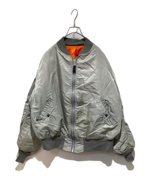 ALPHA INDUSTRIES（アルファインダストリーズ）ALPHA INDUSTRIES (アルファインダストリーズ) MA-1ジャケット グレー サイズ:XXLの古着・服飾アイテム