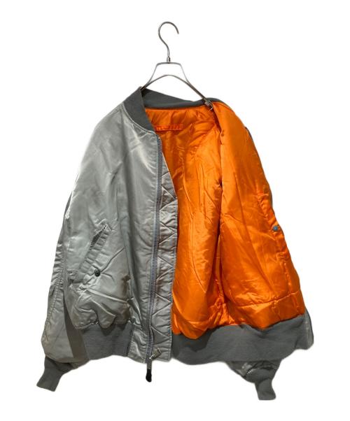 ALPHA INDUSTRIES（アルファインダストリーズ）ALPHA INDUSTRIES (アルファインダストリーズ) MA-1ジャケット グレー サイズ:XXLの古着・服飾アイテム
