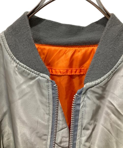 ALPHA INDUSTRIES（アルファインダストリーズ）ALPHA INDUSTRIES (アルファインダストリーズ) MA-1ジャケット グレー サイズ:XXLの古着・服飾アイテム