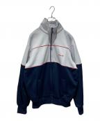 adidasアディダス）の古着「80'sトラックジャケット」｜ネイビー×グレー