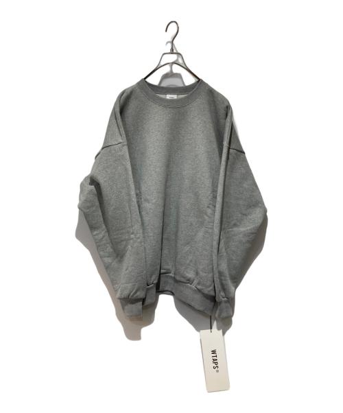 WTAPS（ダブルタップス）WTAPS (ダブルタップス) IDENTITY SWEATER COTTON グレー サイズ:03の古着・服飾アイテム