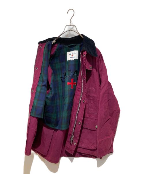 Noah（ノア）Noah (ノア) Barbour (バブアー) Hybrid Aero Bedale Jacket パープル サイズ:Mの古着・服飾アイテム