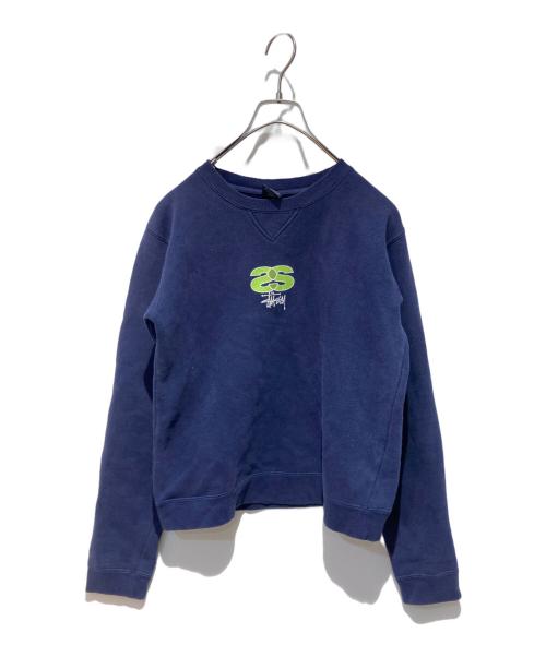 stussy（ステューシー）stussy (ステューシー) ロゴプリントスウェット ネイビー サイズ:Sの古着・服飾アイテム