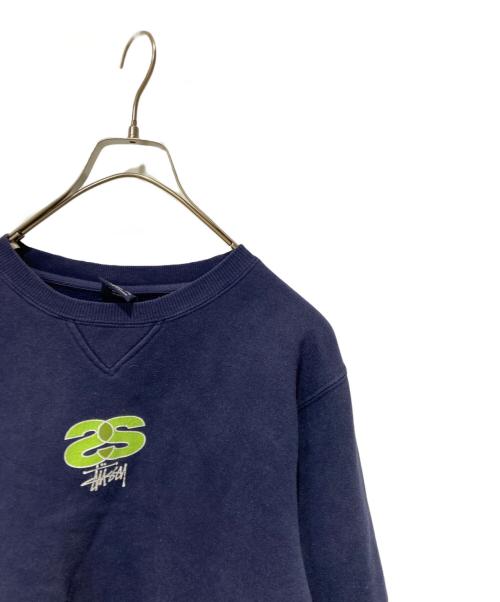 stussy（ステューシー）stussy (ステューシー) ロゴプリントスウェット ネイビー サイズ:Sの古着・服飾アイテム