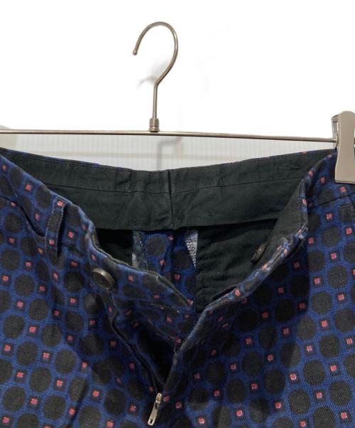 DRIES VAN NOTEN（ドリスヴァンノッテン）DRIES VAN NOTEN (ドリスヴァンノッテン) 総柄パンツ ネイビー×ブラック サイズ:44の古着・服飾アイテム