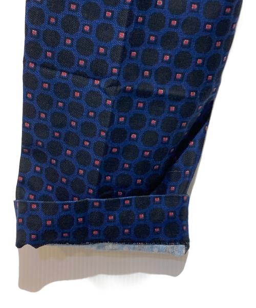 DRIES VAN NOTEN（ドリスヴァンノッテン）DRIES VAN NOTEN (ドリスヴァンノッテン) 総柄パンツ ネイビー×ブラック サイズ:44の古着・服飾アイテム