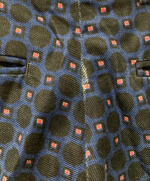 DRIES VAN NOTEN（ドリスヴァンノッテン）DRIES VAN NOTEN (ドリスヴァンノッテン) 総柄パンツ ネイビー×ブラック サイズ:44の古着・服飾アイテム