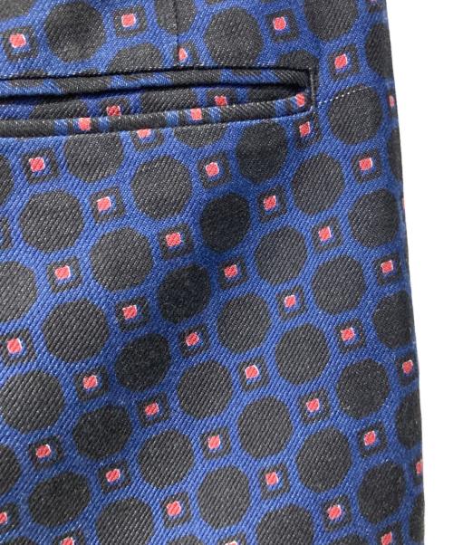DRIES VAN NOTEN（ドリスヴァンノッテン）DRIES VAN NOTEN (ドリスヴァンノッテン) 総柄パンツ ネイビー×ブラック サイズ:44の古着・服飾アイテム