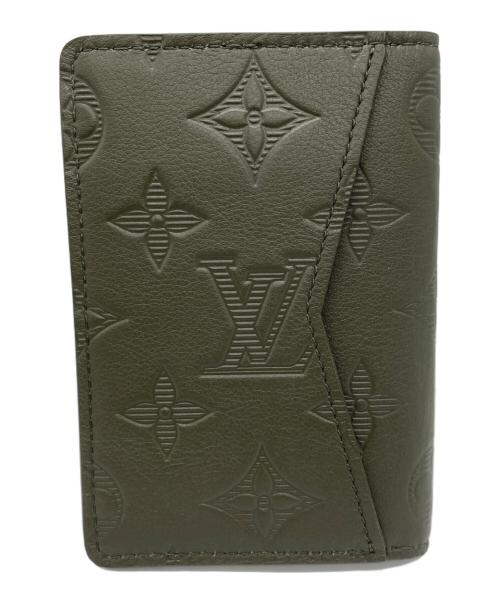 LOUIS VUITTON（ルイ ヴィトン）LOUIS VUITTON (ルイ ヴィトン) カードケース グリーンの古着・服飾アイテム