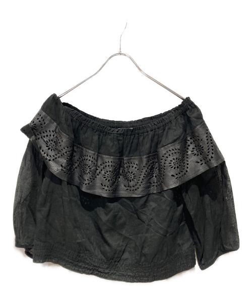 FENDI（フェンディ）FENDI (フェンディ) 切替ブラウス ブラック サイズ:40の古着・服飾アイテム