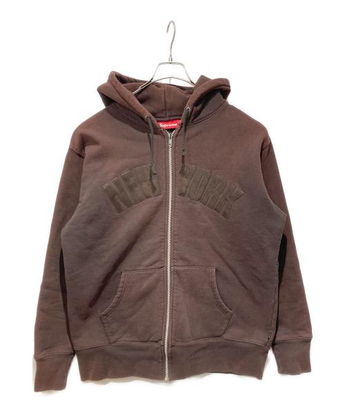 SUPREME（シュプリーム）SUPREME (シュプリーム) Home of The Bravest F/Z Hoodie ブラウン サイズ:Lの古着・服飾アイテム