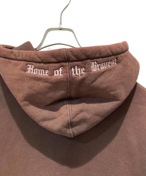 SUPREME（シュプリーム）SUPREME (シュプリーム) Home of The Bravest F/Z Hoodie ブラウン サイズ:Lの古着・服飾アイテム