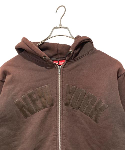 SUPREME（シュプリーム）SUPREME (シュプリーム) Home of The Bravest F/Z Hoodie ブラウン サイズ:Lの古着・服飾アイテム