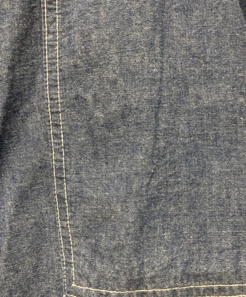 DESCENDANT（ディセンダント）DESCENDANT (ディセンダント) BAKER CHAMBRAY TROUSERS ブルー サイズ:4の古着・服飾アイテム