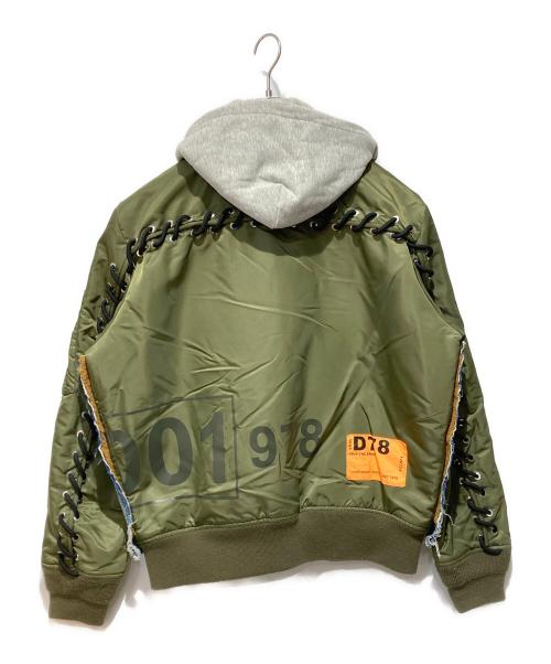 DIESEL（ディーゼル）DIESEL (ディーゼル) W-STORMY JACKET グリーン×ブルー サイズ:Lの古着・服飾アイテム